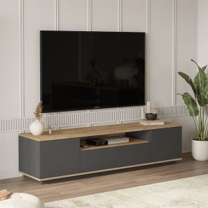 TV cabinet Soren sonoma/anthracite 180x44.5x44.6cm