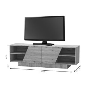 TV cabinet Stevie sonoma color 160x40x50cm