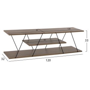 TV cabinet Tars 8922.13 gray wood