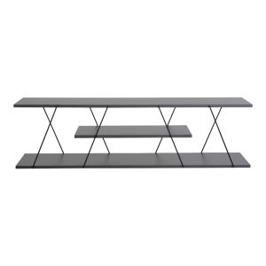 TV cabinet Tars color dark gray/black 120x30x33cm