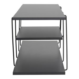 TV cabinet Tars color dark gray/black 120x30x33cm