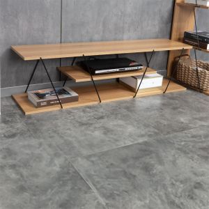 TV cabinet Tars black/sonoma 120x30x33cm