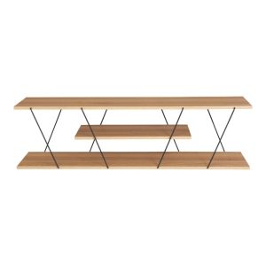 TV cabinet Tars black/sonoma 120x30x33cm