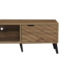 Thelma TV cabinet made of melamine, sonoma color, 150x40x41.6cm