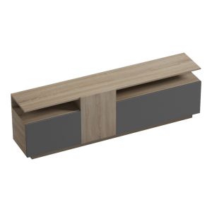 Vendora TV cabinet in sonoma-anthracite color 150x29.5x46.3cm