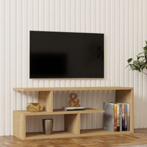 Waldo TV cabinet made of melamine in natural color 100x29.5x40cm