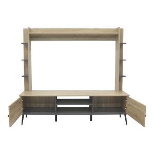 Zezan TV cabinet in Sonoma-dark gray 182.5x40x162cm