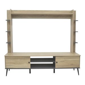 Zezan TV cabinet in Sonoma-dark gray 182.5x40x162cm