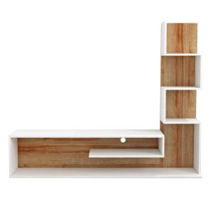 TV cabinet with shelf Edelie melamine 149.5x29.5x120.8hcm Hm8908.11