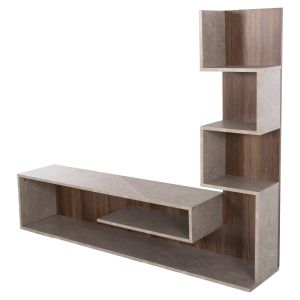 TV cabinet with shelf Edelie melamine 149.5x29.5x120.8hcm Hm8908.14
