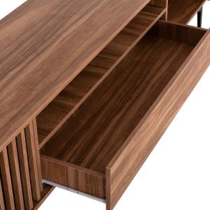 Тв шкаф серия Harry цвят натурално дърво-черен пдч 200x40x47.5hcм Hm18008.01