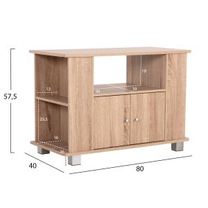 Cluse TV cabinet, 20 melamine in sonama oak color 80x40x57.5hcm Hm2404