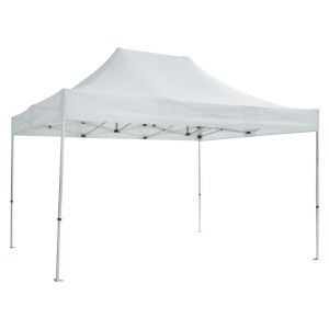 Cressen Hm6306 foldable awning - aluminum silver frame - white awnings 3x4.5x3.4hm