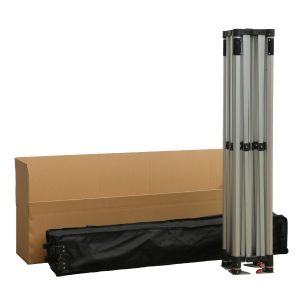 Cressen Hm6306 foldable awning - aluminum silver frame - white awnings 3x4.5x3.4hm