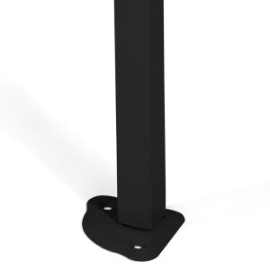 Matthew Hm6312 foldable awning - black metal frame - white awning 3x6x3,10cm