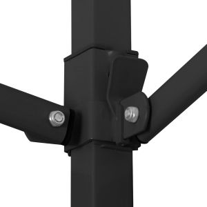 Matthew Hm6312 foldable awning - black metal frame - white awning 3x6x3,10cm