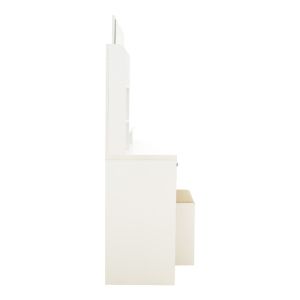 Cenzo dressing table in white and gray-beige color 80x40x155cm
