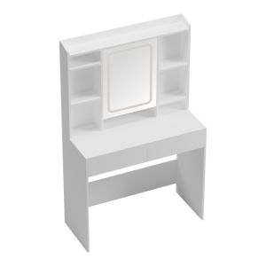 Efilia dressing table with Led in white color 90x40x145cm