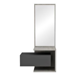 Тоалетка Kendi меламин в цвят сиво-цимент 49.1x31.3x90см