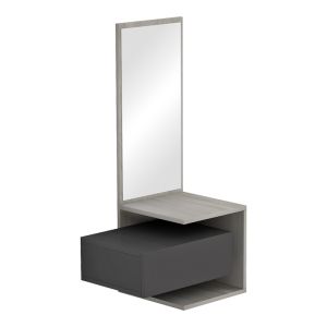 Тоалетка Kendi меламин в цвят сиво-цимент 49.1x31.3x90см
