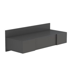 Тоалетка Paltar меламин в сив цвят 100x39.1x33см