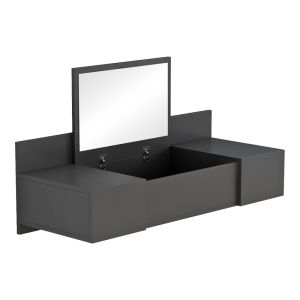 Тоалетка Paltar меламин в сив цвят 100x39.1x33см