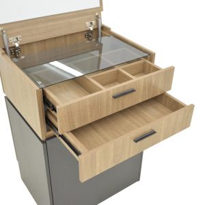 Sonlen dressing table in dark gray-sonoma color 60x45x130cm