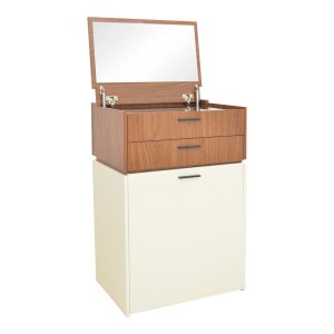 Sonlen dressing table in walnut-cream color 60x45x130cm
