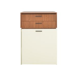 Sonlen dressing table in walnut-cream color 60x45x130cm