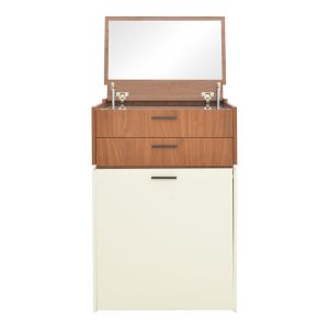 Sonlen dressing table in walnut-cream color 60x45x130cm