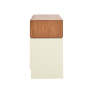 Sonlen dressing table in walnut-cream color 60x45x130cm