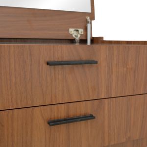 Sonlen dressing table in walnut-cream color 60x45x130cm