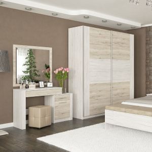 Dressing table with mirror Neruda 114.5x39.5x76cm