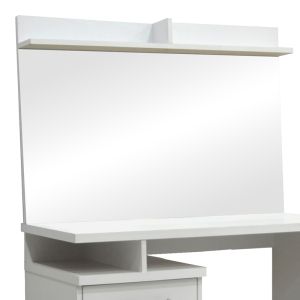 Dressing table with mirror Olympus in white 90.5x39.5x75cm
