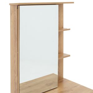Dressing table with mirror Zelia in natural color