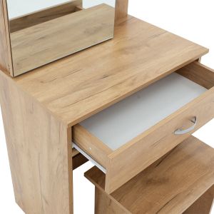 Dressing table with mirror Zelia in natural color
