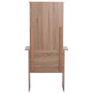 Тоалетка с огледало и табуретка Crystel Hm9938.11 меламин в дъб сонама 74x39x155hcm.