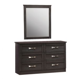 Dressing table-dresser Zebrano 120x40 with mirror 72x90 Hm10171,01