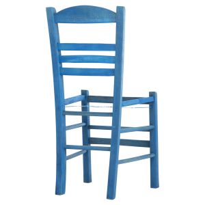 Traditional chair Jhett, beech, impregnated in blue - frame only 40x42x87cm (hm5575,05)
