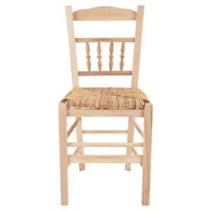 Traditional chair without colored varnish with matte finish Hm10258