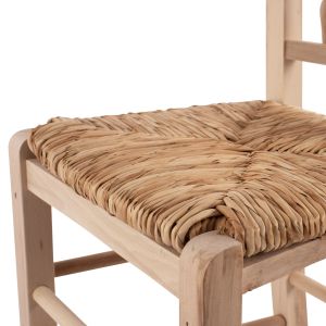 Traditional chair without colored varnish with matte finish Hm10258