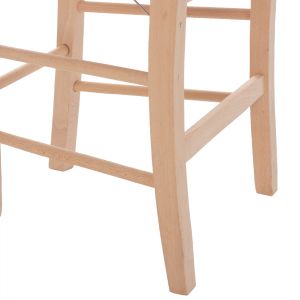 Traditional chair with straw and crossed legs, untreated Hm10371,02