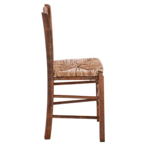 Traditional chair with straw, walnut Hm10369,01