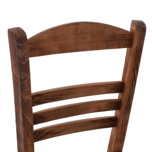 Traditional chair with straw, walnut Hm10369,01