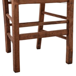 Traditional chair with straw, walnut Hm10369,01