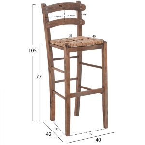 Traditional chair walnut color Hm10372,01