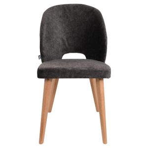 Dining chair Bella gray fabric 48x56x85cm