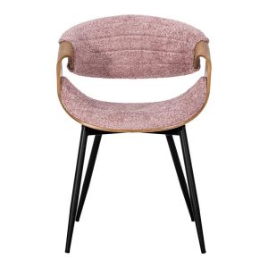 Dining chair Fl1829 pink fabric 54x55x76cm
