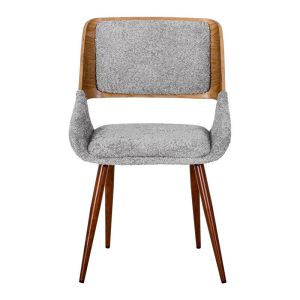 Dining chair Fl1869 gray fabric 51x60x79cm