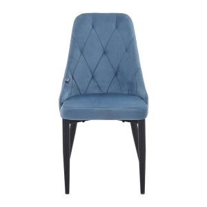 Dining chair Fl2024 blue velvet 58x44x88cm